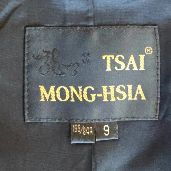 100% Silk Traditional Chinese Embroidered Blazer Jacket, Medium or Small Petite - Picture 6 of 7